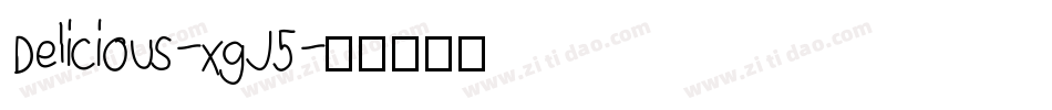 Delicious-xgJ5字体转换