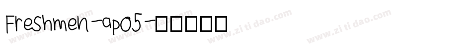 Freshmen-apo5字体转换