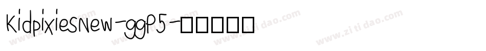 KidpixiesNew-ggP5字体转换