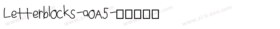 Letterblocks-aoA5字体转换