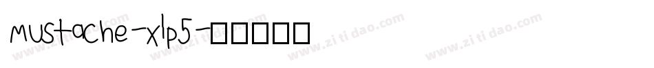 Mustache-xlp5字体转换