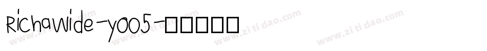 RichaWide-yoO5字体转换