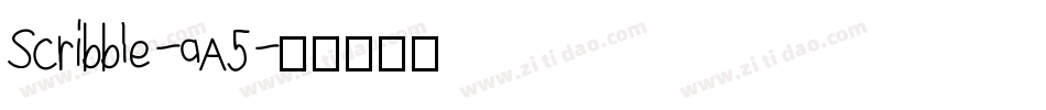 Scribble-aA5字体转换