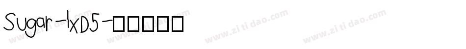 Sugar-lxD5字体转换