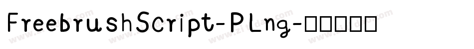 FreebrushScript-PLng字体转换