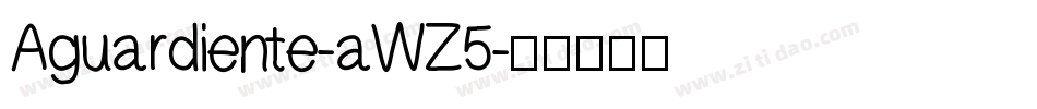 Aguardiente-aWZ5字体转换