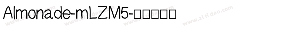 Almonade-mLZM5字体转换