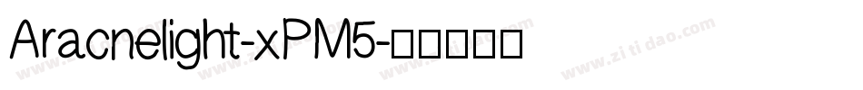 Aracnelight-xPM5字体转换