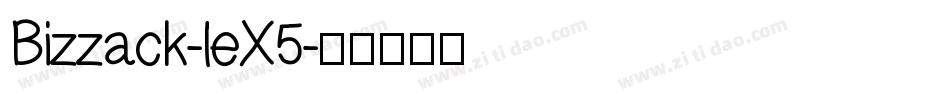 Bizzack-leX5字体转换