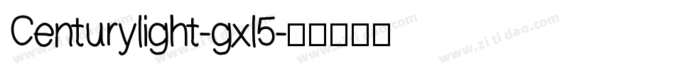 Centurylight-gxl5字体转换