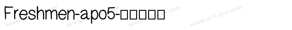 Freshmen-apo5字体转换