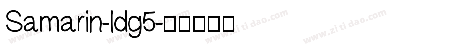 Samarin-ldg5字体转换