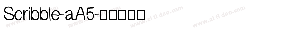 Scribble-aA5字体转换