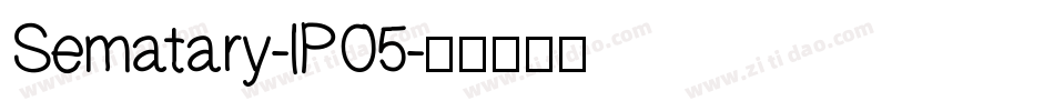Sematary-lPO5字体转换