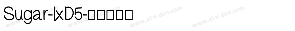 Sugar-lxD5字体转换