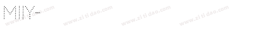 Miiy字体转换