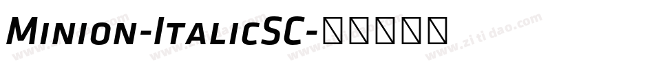 Minion-ItalicSC字体转换