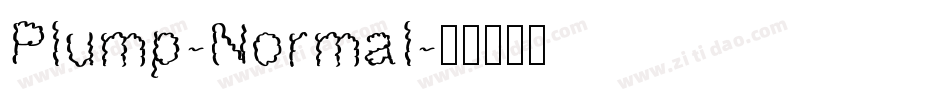 Plump-Normal字体转换