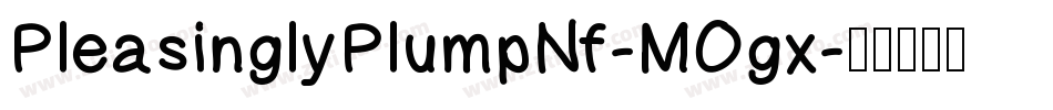 PleasinglyPlumpNf-MOgx字体转换
