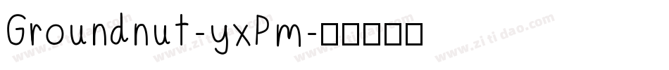 Groundnut-yxPm字体转换