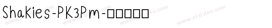 Shakies-PK3Pm字体转换