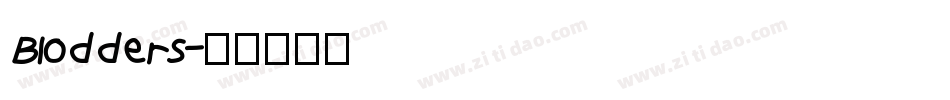 Blodders字体转换