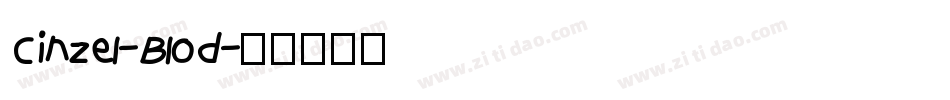 Cinzel-Blod字体转换