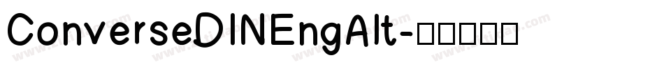 ConverseDINEngAlt字体转换