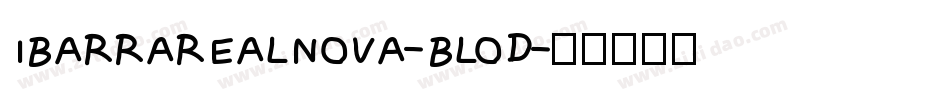 IBARRAREALNOVA-BLOD字体转换