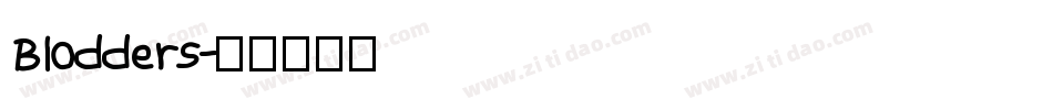 Blodders字体转换