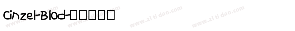 Cinzel-Blod字体转换