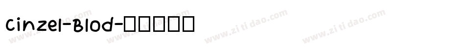 Cinzel-Blod字体转换