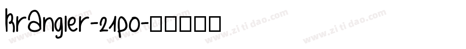 KrAngler-21po字体转换