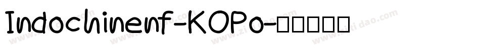 Indochinenf-KOPo字体转换