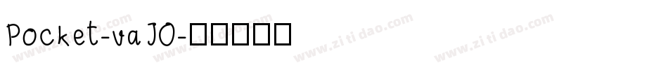 Pocket-vaJO字体转换