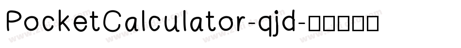 PocketCalculator-qjd字体转换
