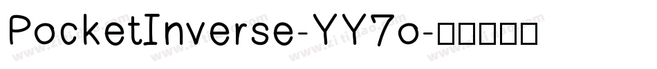 PocketInverse-YY7o字体转换