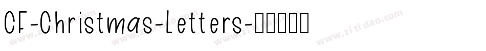 CF-Christmas-Letters字体转换