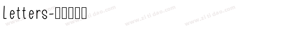 Letters字体转换