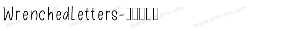 WrenchedLetters字体转换