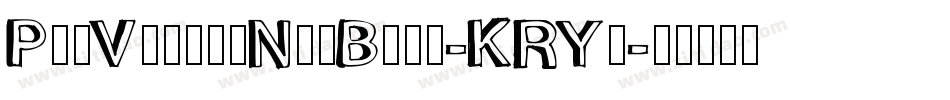 PoeVeticaNewBold-KRYy字体转换