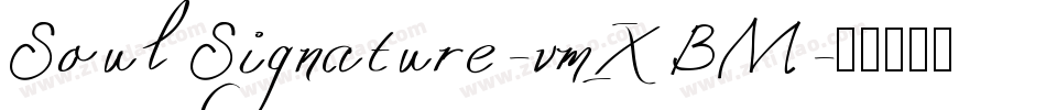 SoulSignature-vmXBM字体转换