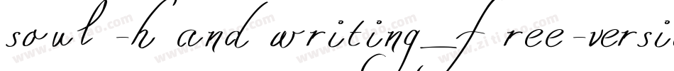 soul-handwriting_free-version字体转换