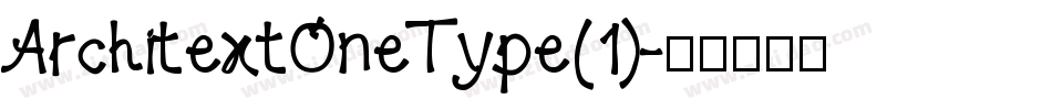 ArchitextOneType(1)字体转换