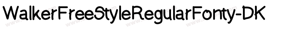 WalkerFreeStyleRegularFonty-DKR1字体转换