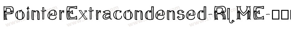 PointerExtracondensed-RlME字体转换