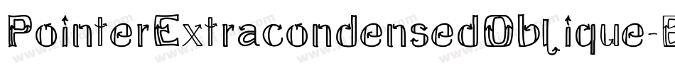 PointerExtracondensedOblique-Brgw字体转换