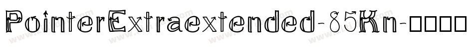 PointerExtraextended-85Kn字体转换