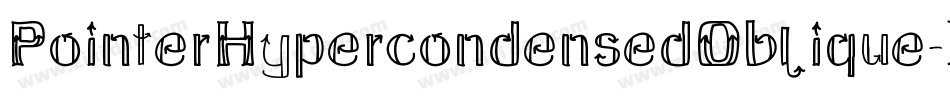 PointerHypercondensedOblique-MXRP字体转换