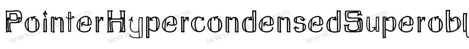 PointerHypercondensedSuperoblique-KPnX字体转换